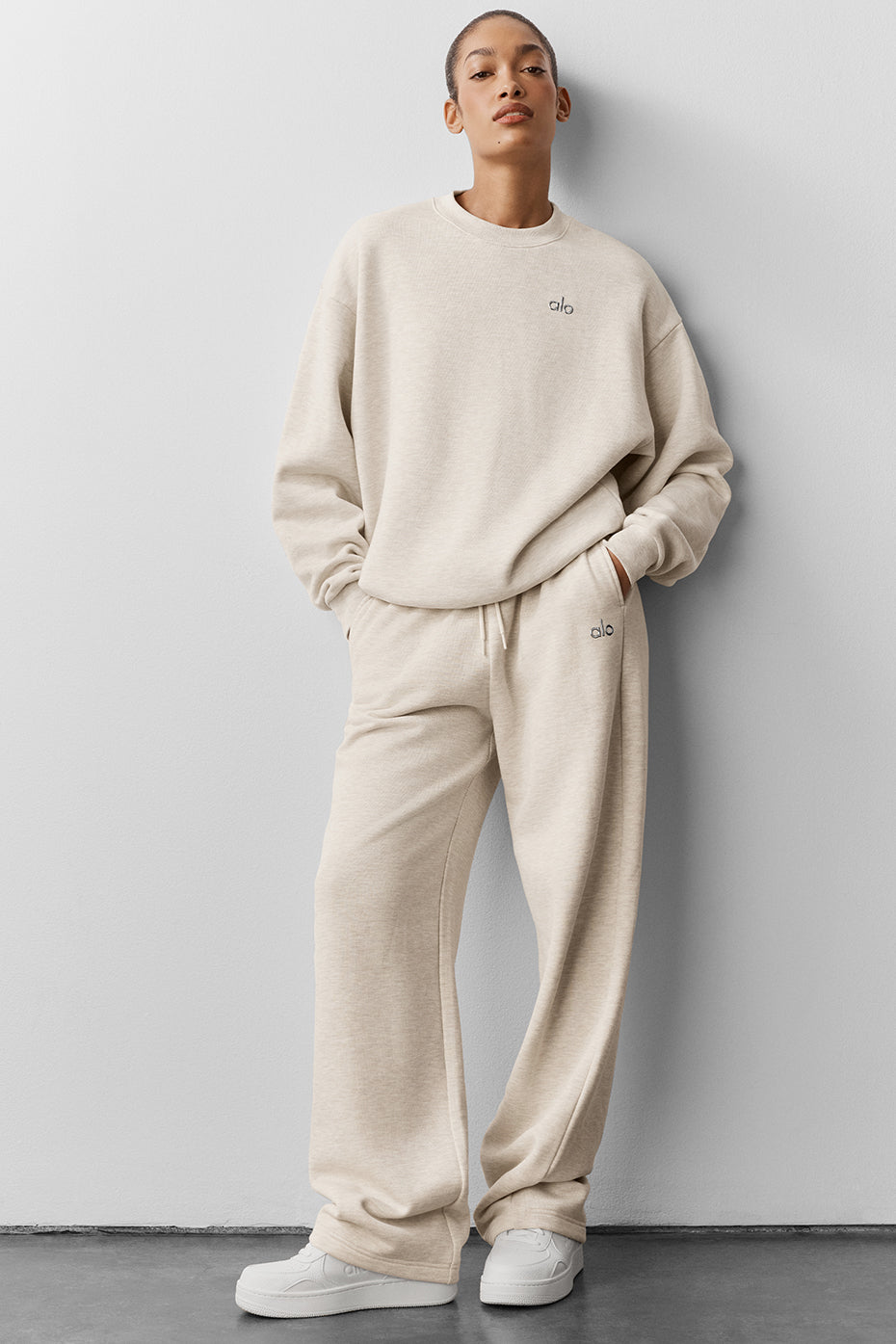 Straight Leg Sweatpant - Oatmeal Heather