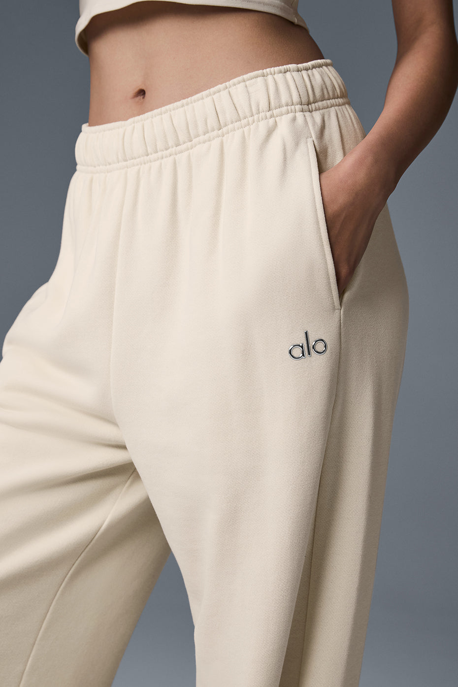 Straight Leg Sweatpant - Oat Milk