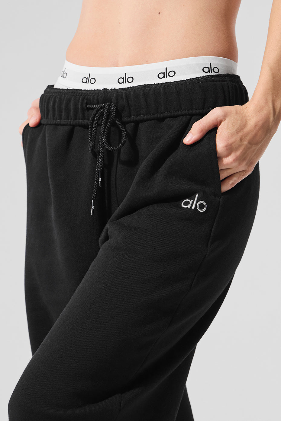 Straight Leg Sweatpant - Black