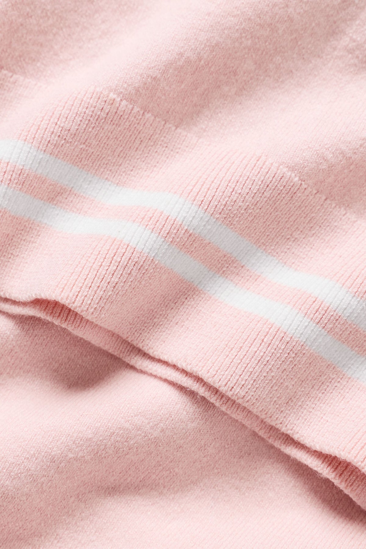 Cotton Cashmere My Serve Kurzarm - Sundrenched Pink/Weiß