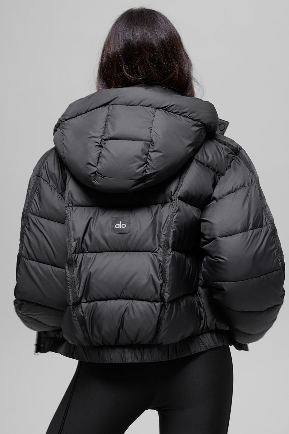 Aspen Love Puffer Jacket - Black