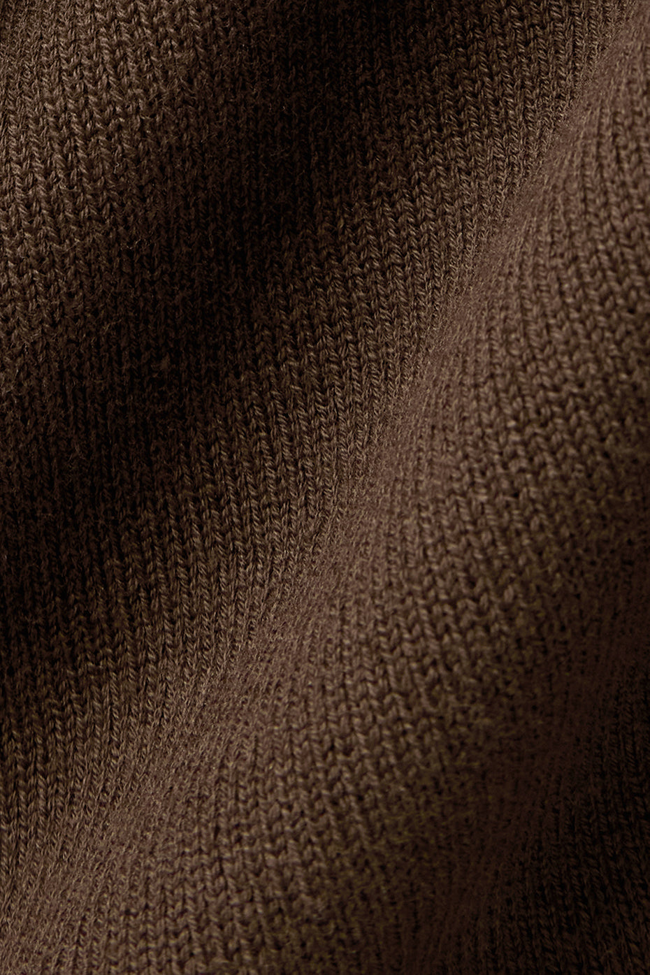 Scholar Knit Cropped-Jacke mit durchgehendem Reißverschluss - Espresso