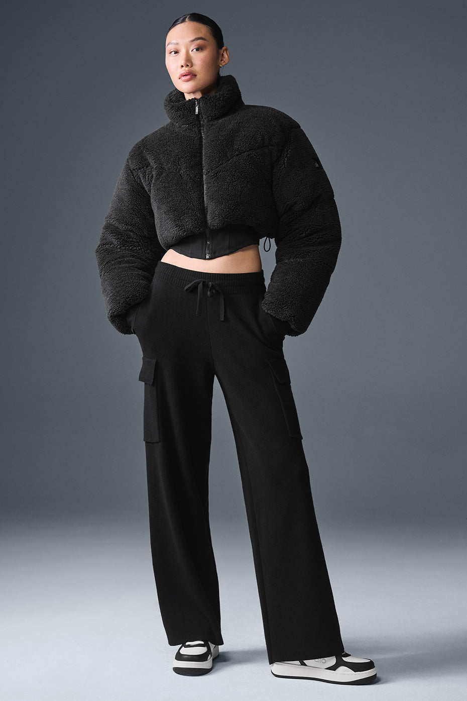Sherpa Main Act Korsett-Puffer – Schwarz