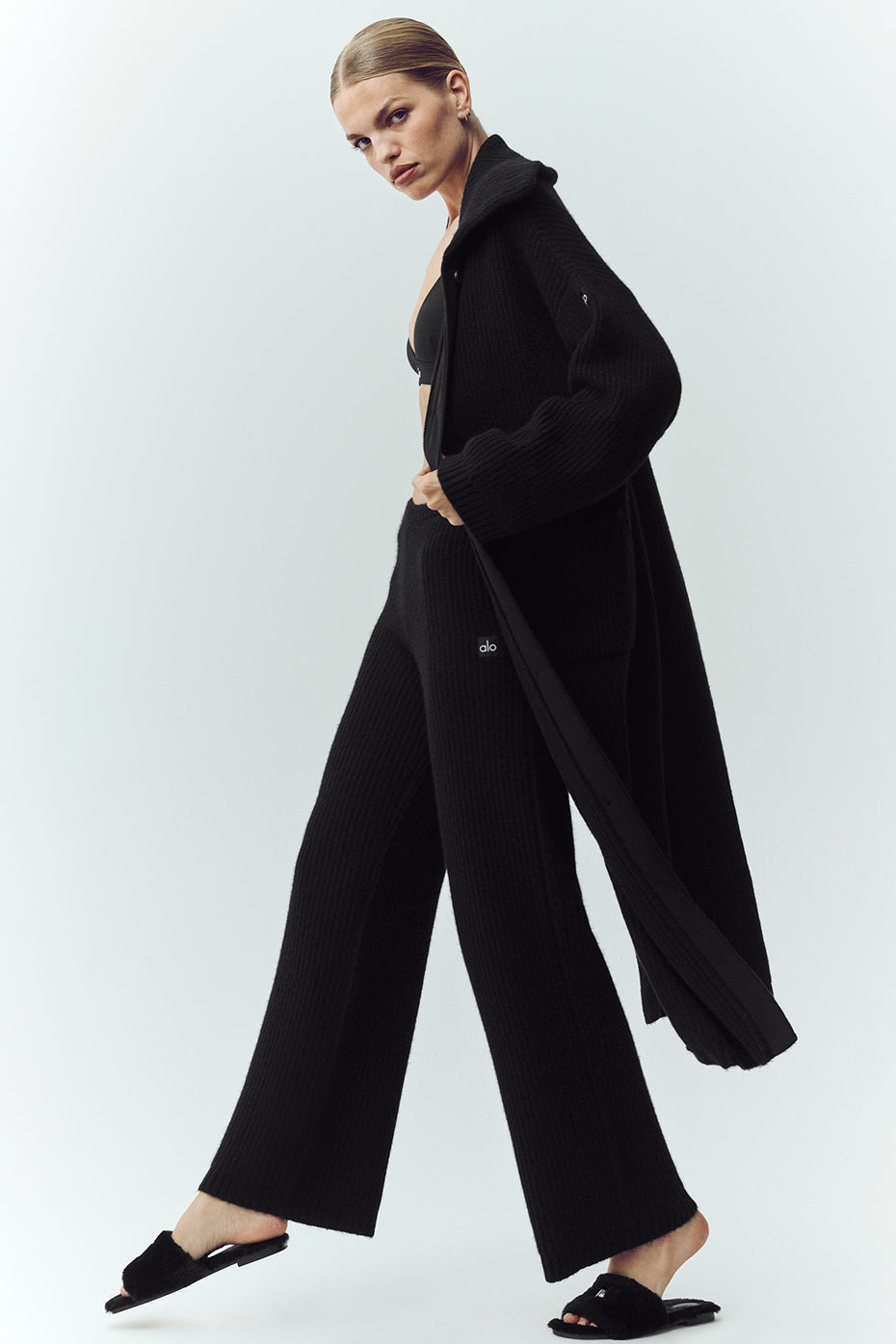 Kaschmir-Longcardigan Northstar - Schwarz