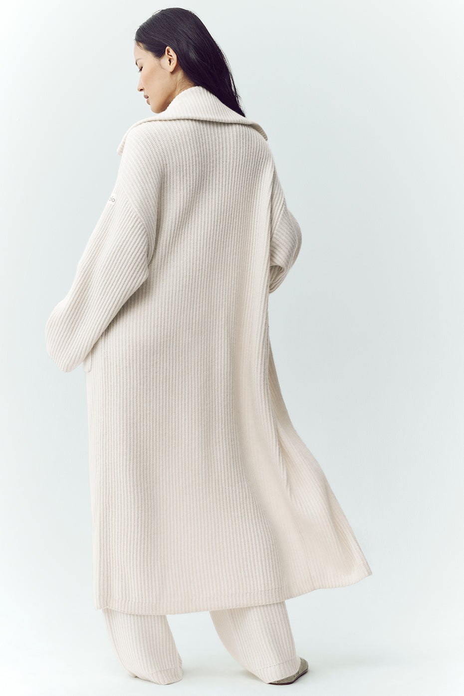 Kaschmir-Longstrickjacke Northstar - Elfenbein