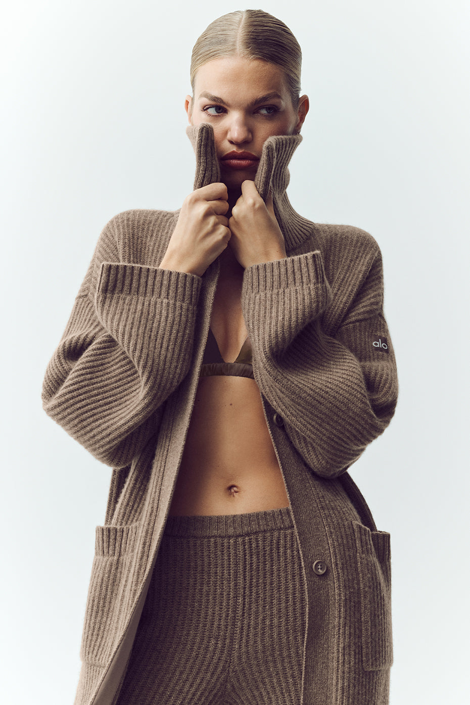 Kaschmir Northstar Long Cardigan – Alpine Cocoa Heather