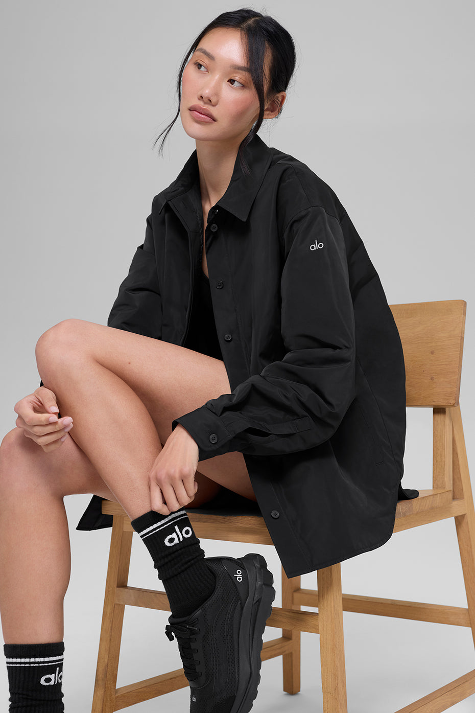 Society-Shacket – Schwarz