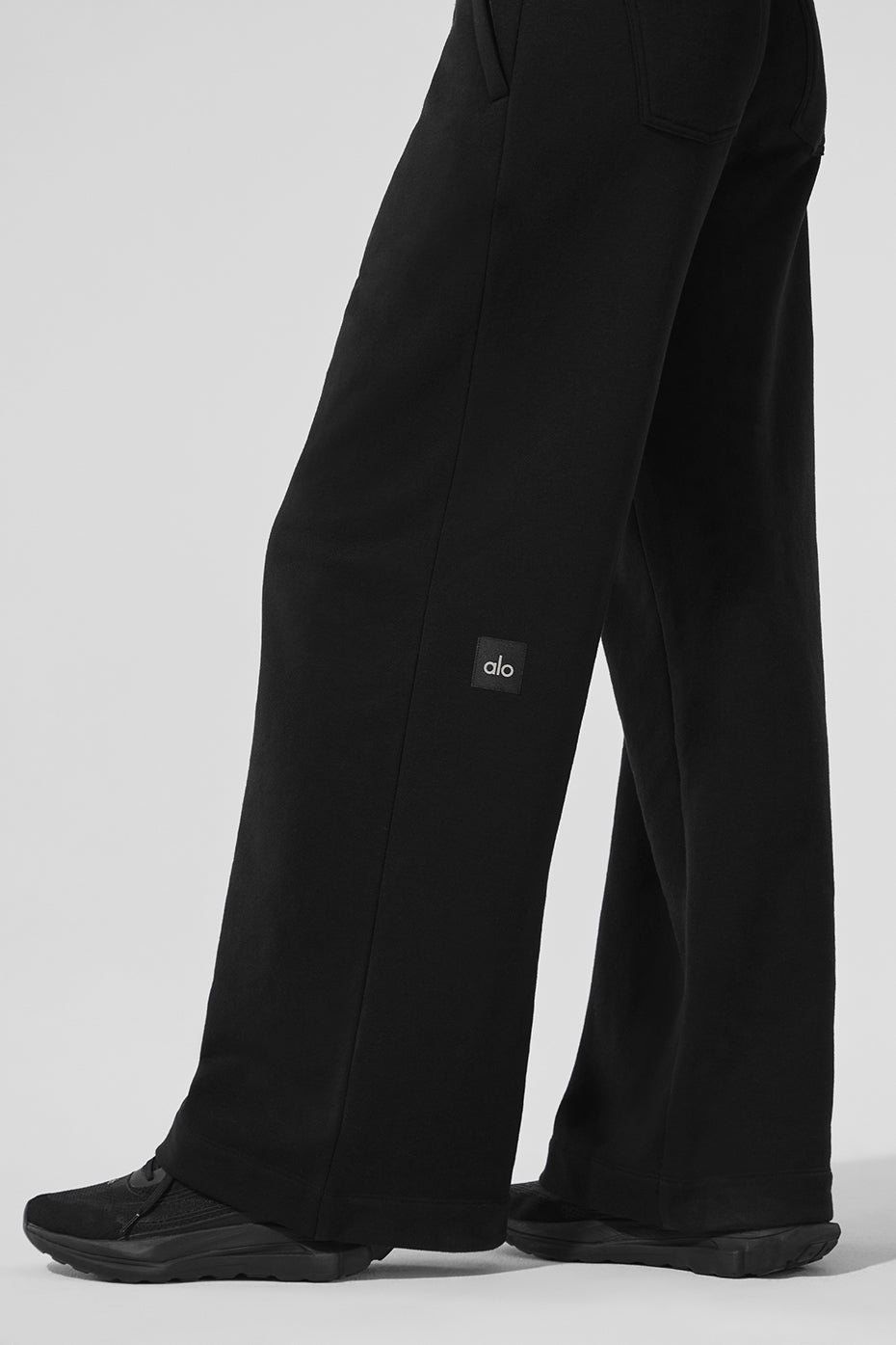 Serenity Wide Leg Sweatpant – Schwarz