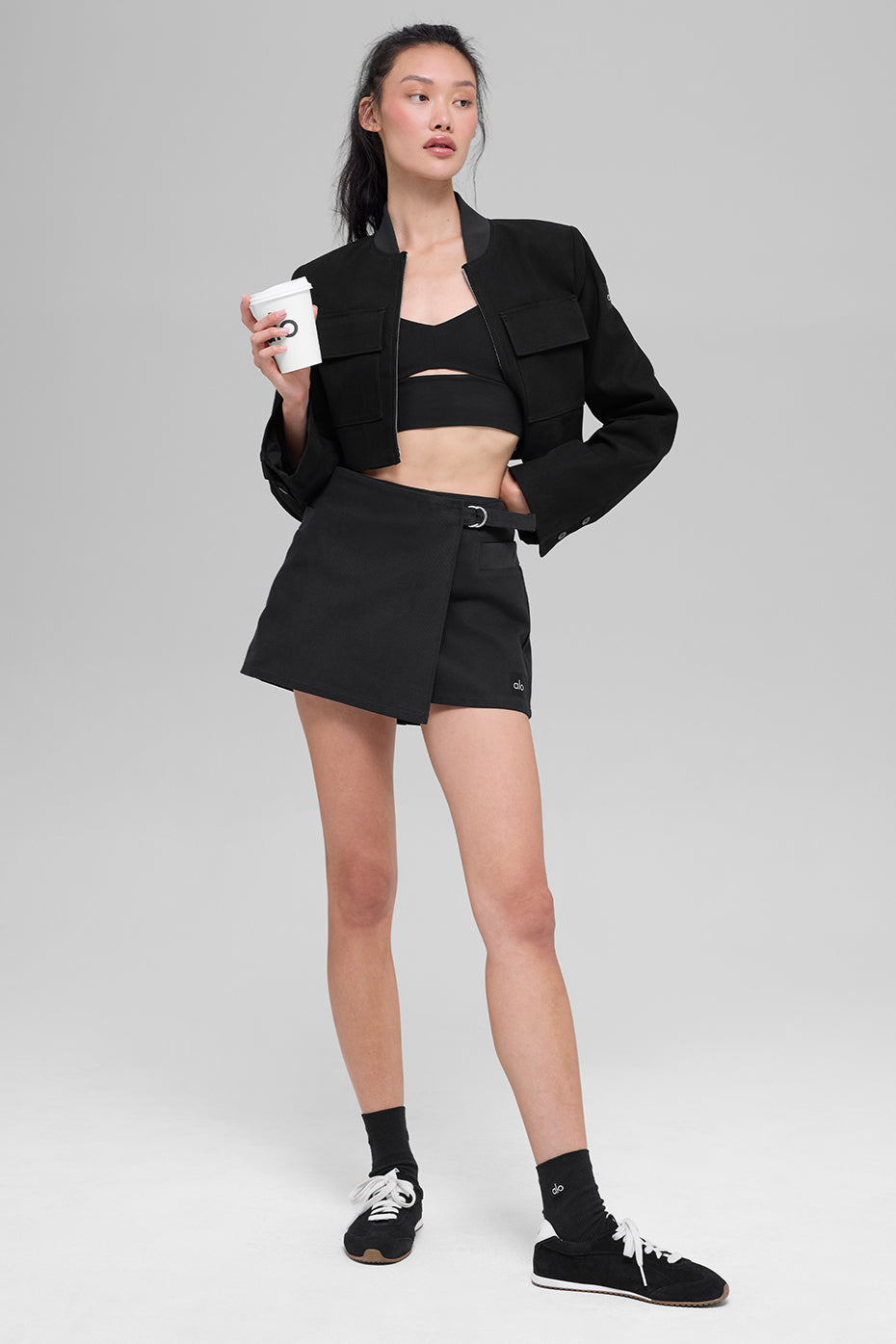 Main Character Mini Skirt - Black