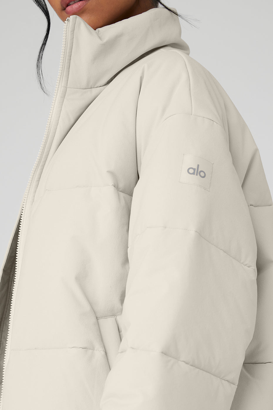 Stretch-Steppjacke – Bone