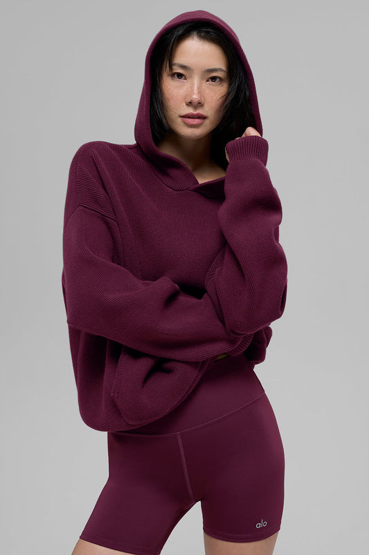 Scholar Kapuzenpullover – Burgund