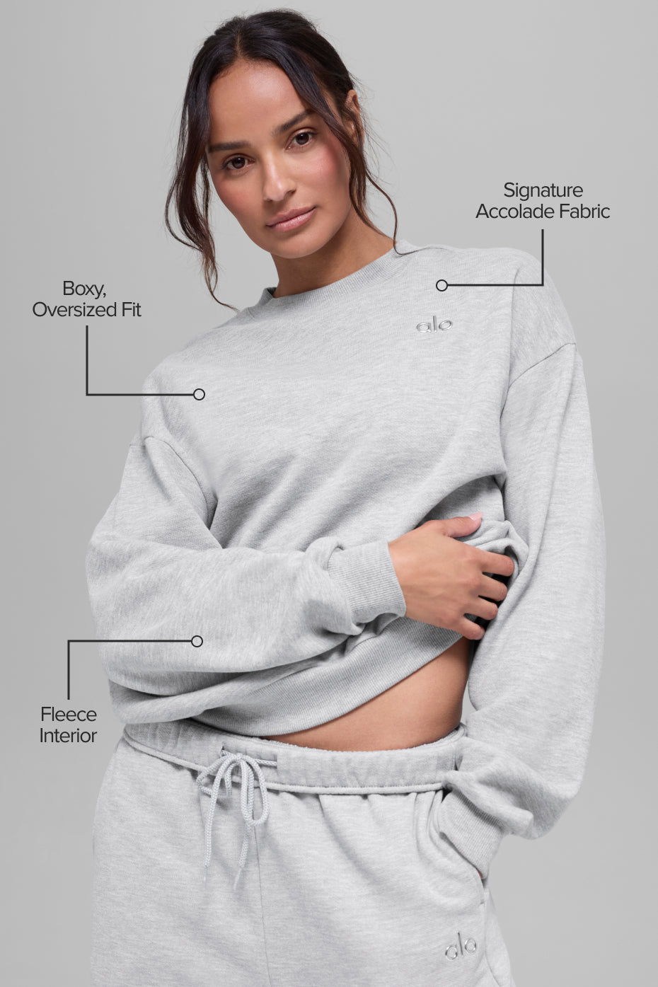 Accolade Crew Neck Pullover - Athletic Heather Grey