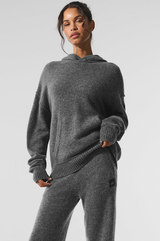 Wool Cashmere New Class Hoodie - Platinum Grey