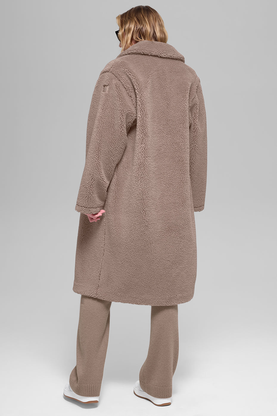 Oversized Sherpa-Trenchcoat – Chai Latte