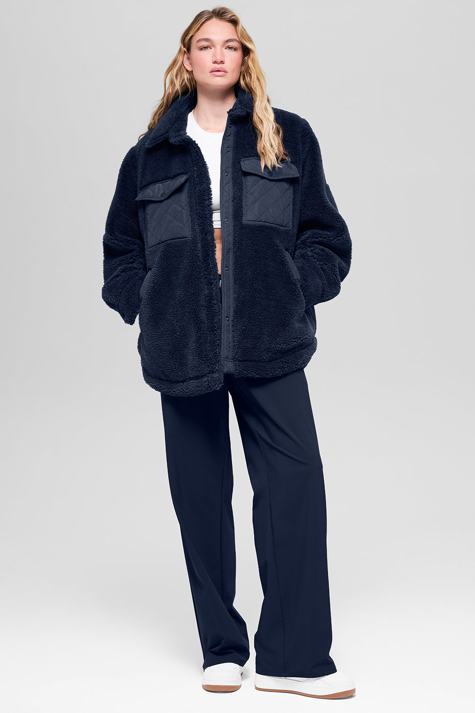 Sherpa-Edge-Hemdjacke – Marineblau
