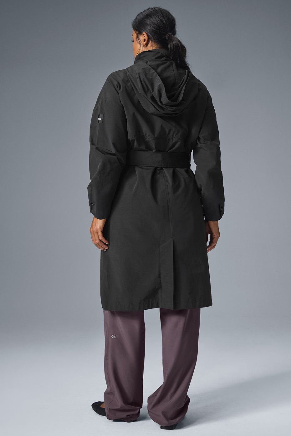 Crinkle On The Move Trench - Schwarz