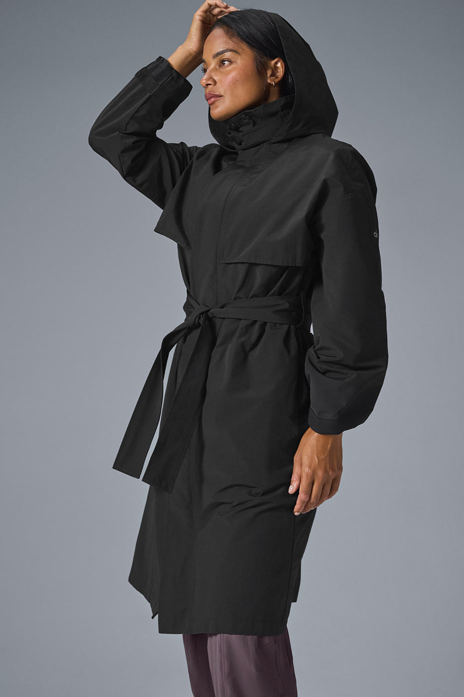 Crinkle On The Move Trench - Schwarz