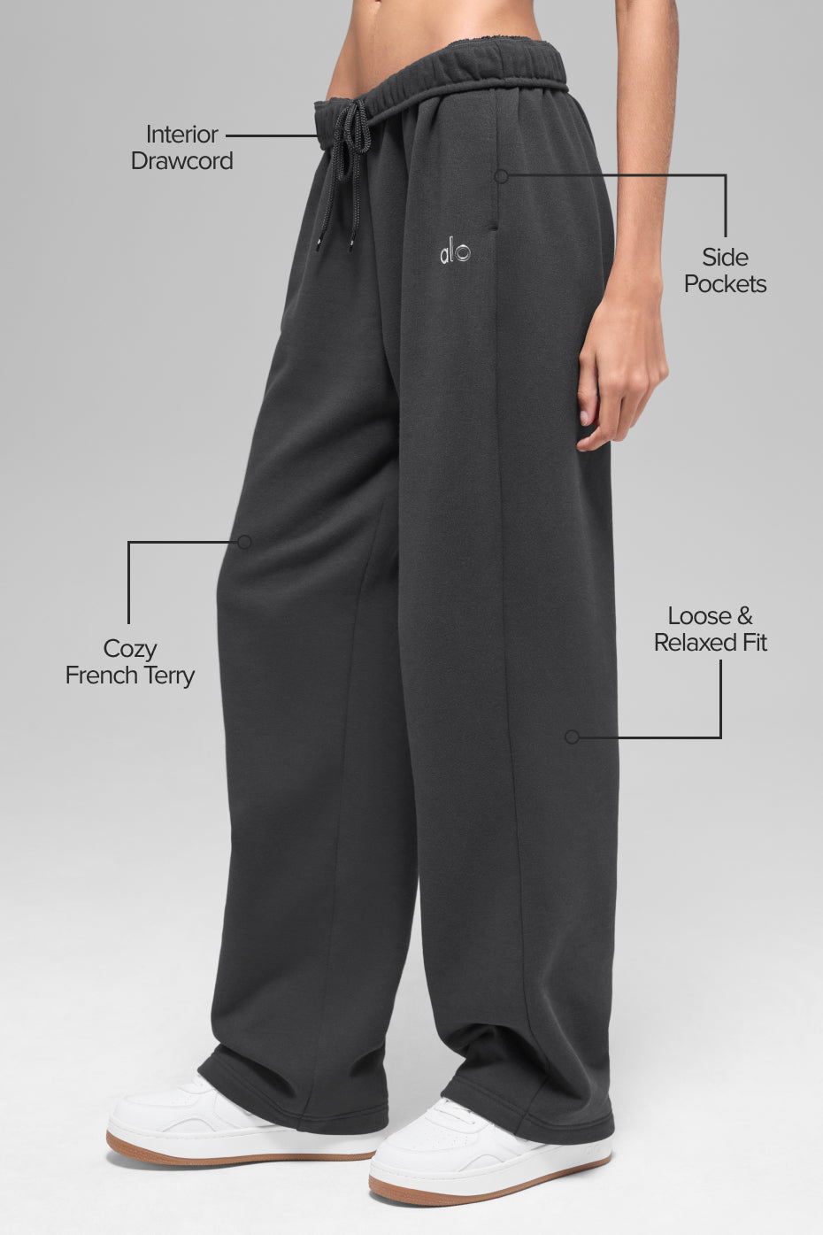 Straight Leg Sweatpant - Anthracite