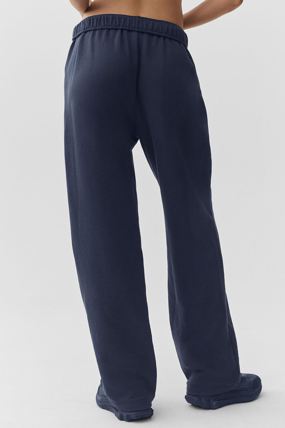Gerade geschnittene Jogginghose - Marineblau