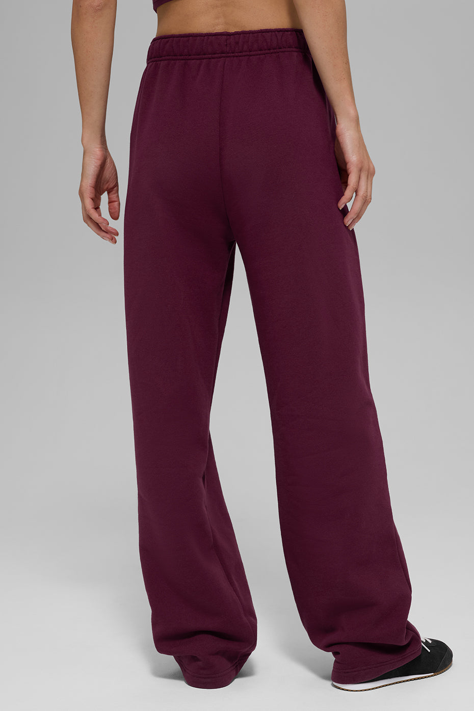 Straight Leg Sweatpant - Burgundy