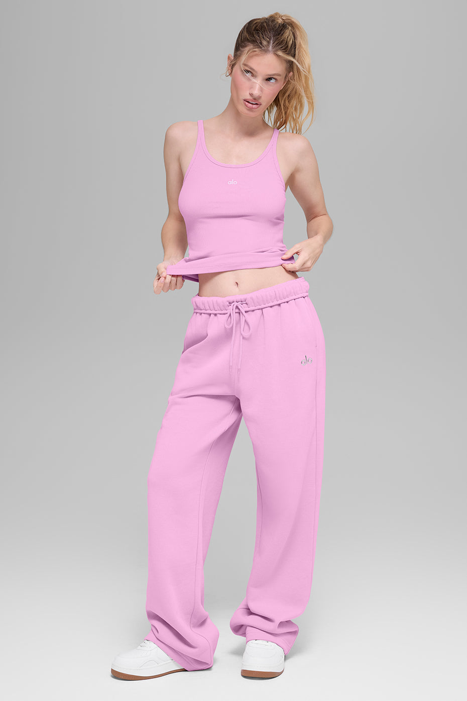 Straight Leg Sweatpant - Candy Heart Pink