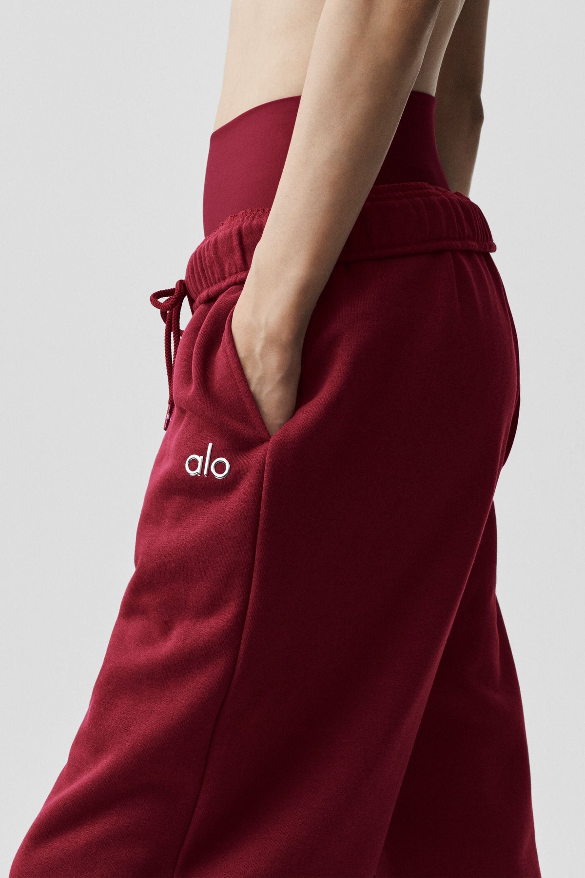 Straight Leg Sweatpant - Summer Romance Red