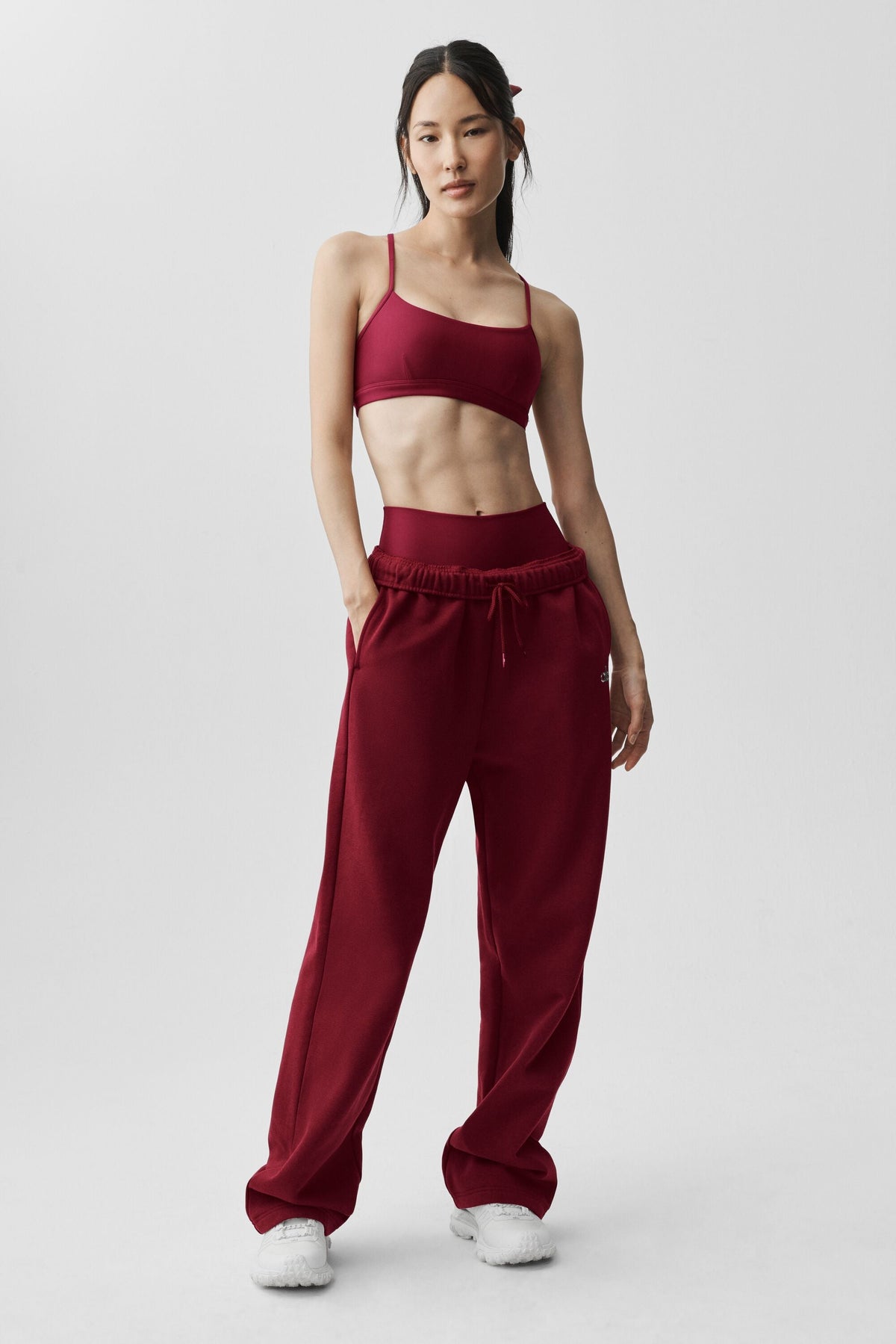 Straight Leg Sweatpant - Summer Romance Red