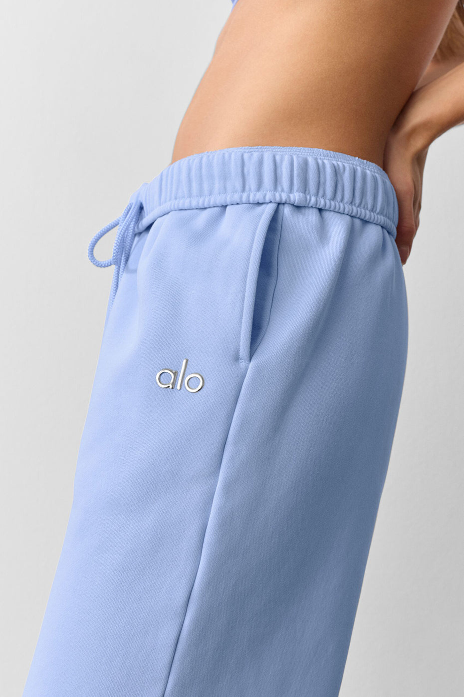 Straight Leg Sweatpant - Light Provence Blue
