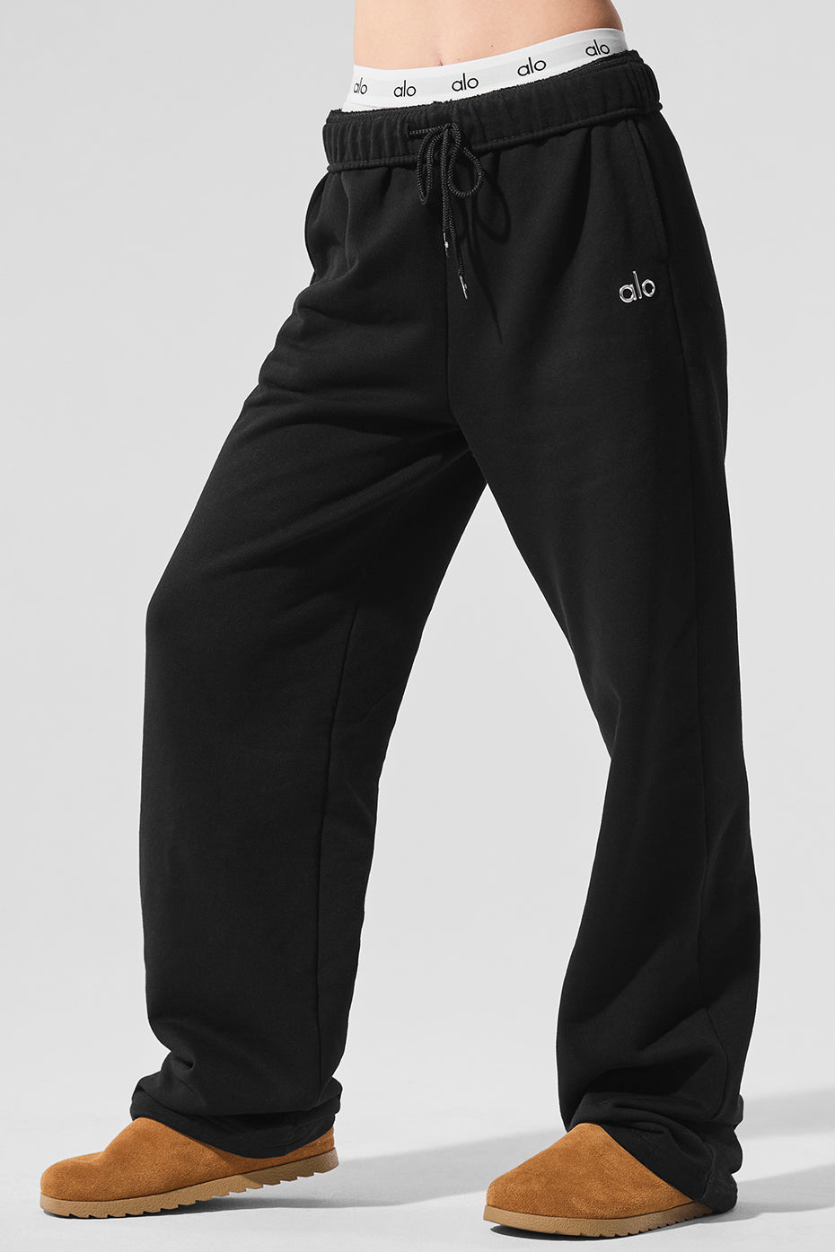 Straight Leg Sweatpant - Black