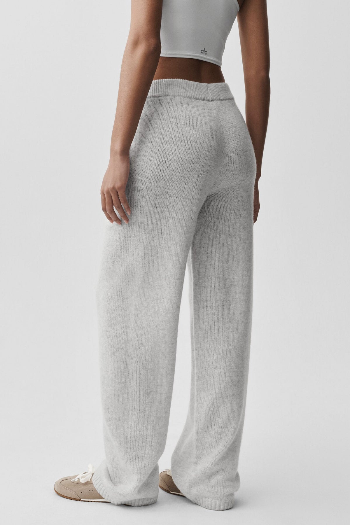 New Class Sweatpants aus Wolle und Kaschmir - White Heather