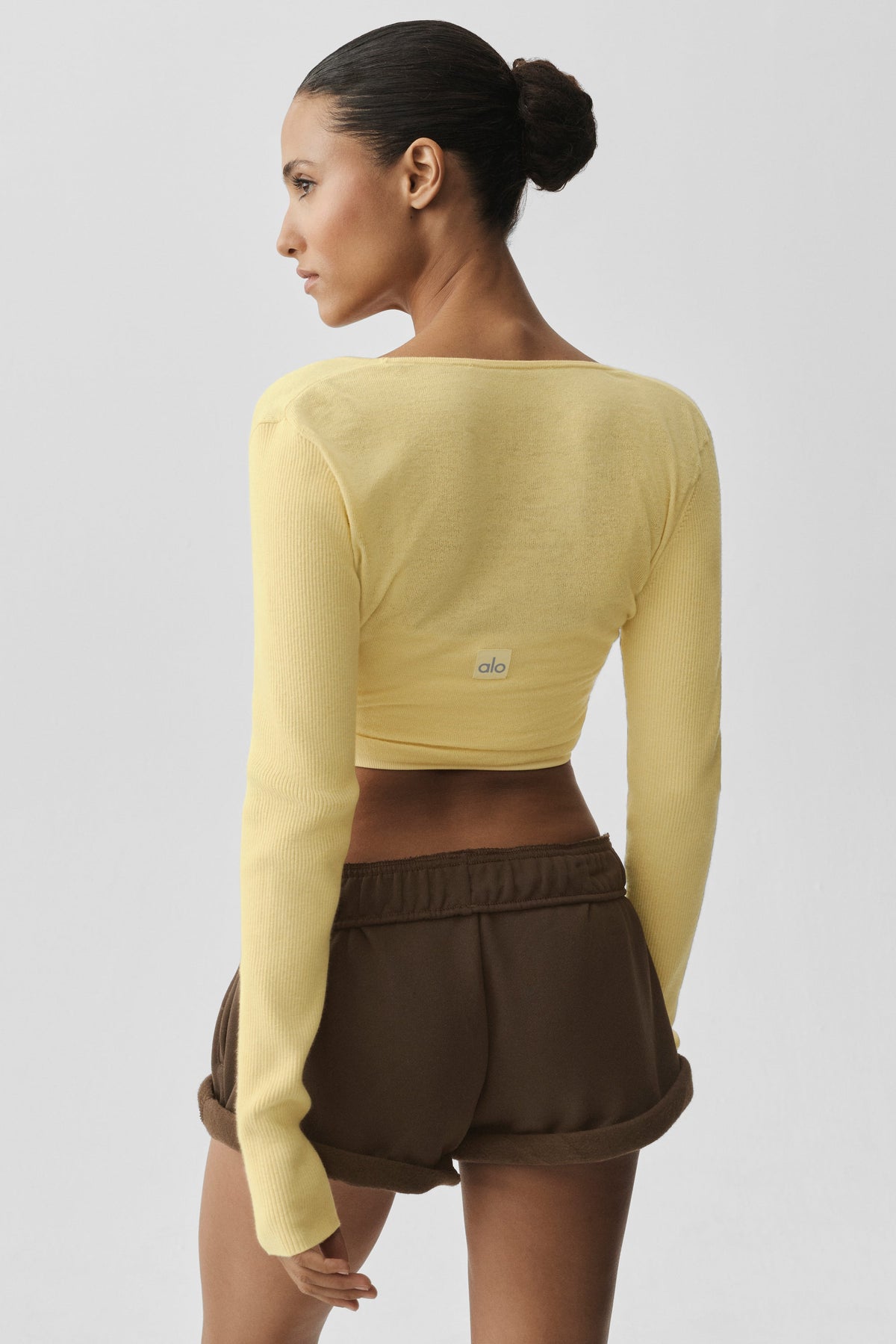 Langarm-Pullover mit Wickeloptik - Warm Butter