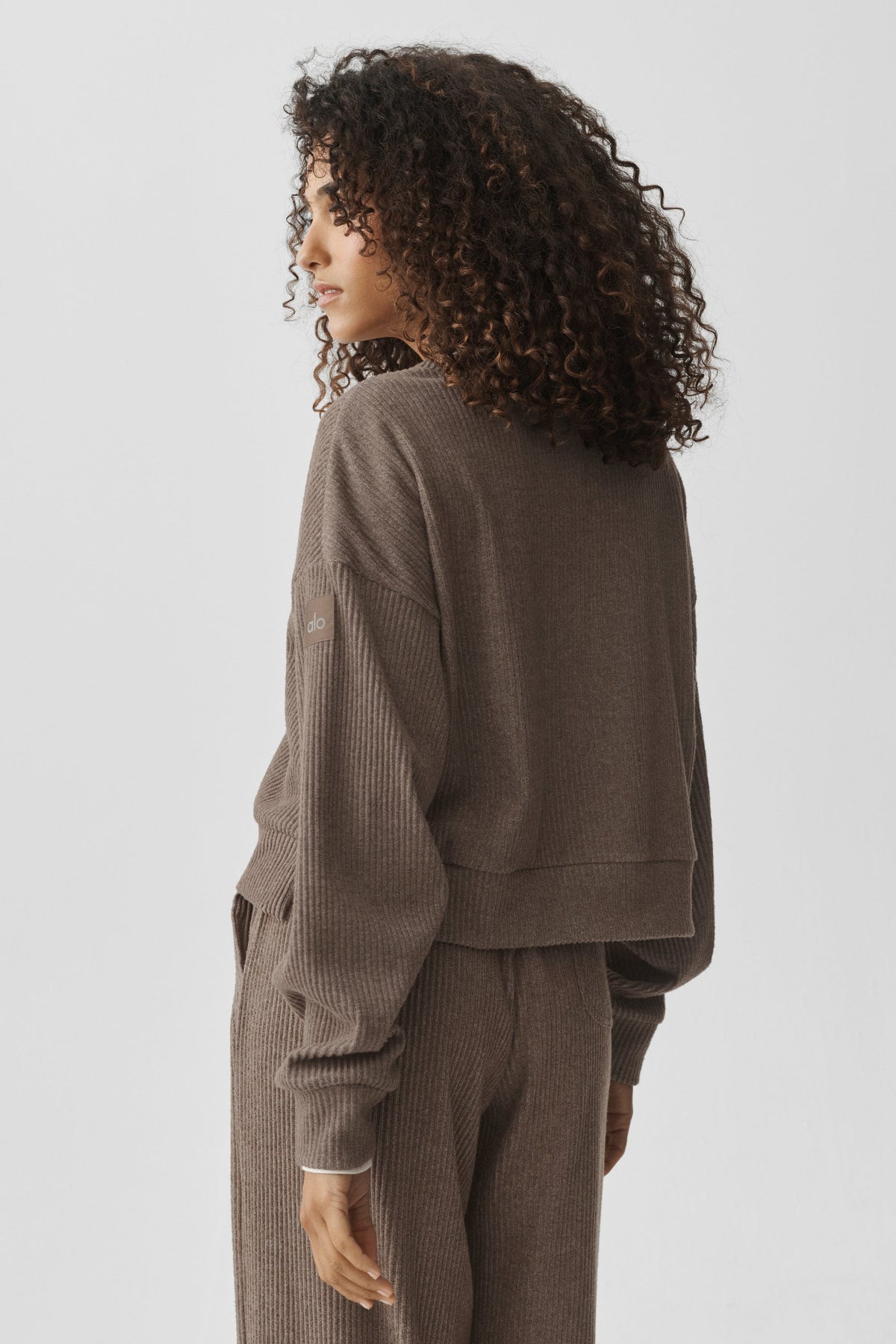 Muse Rundhals-Pullover – Java Brown Heather