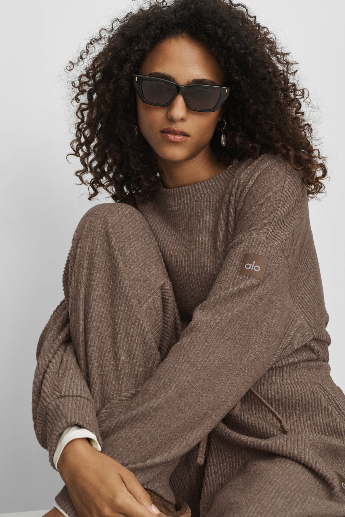 Muse Rundhals-Pullover – Java Brown Heather
