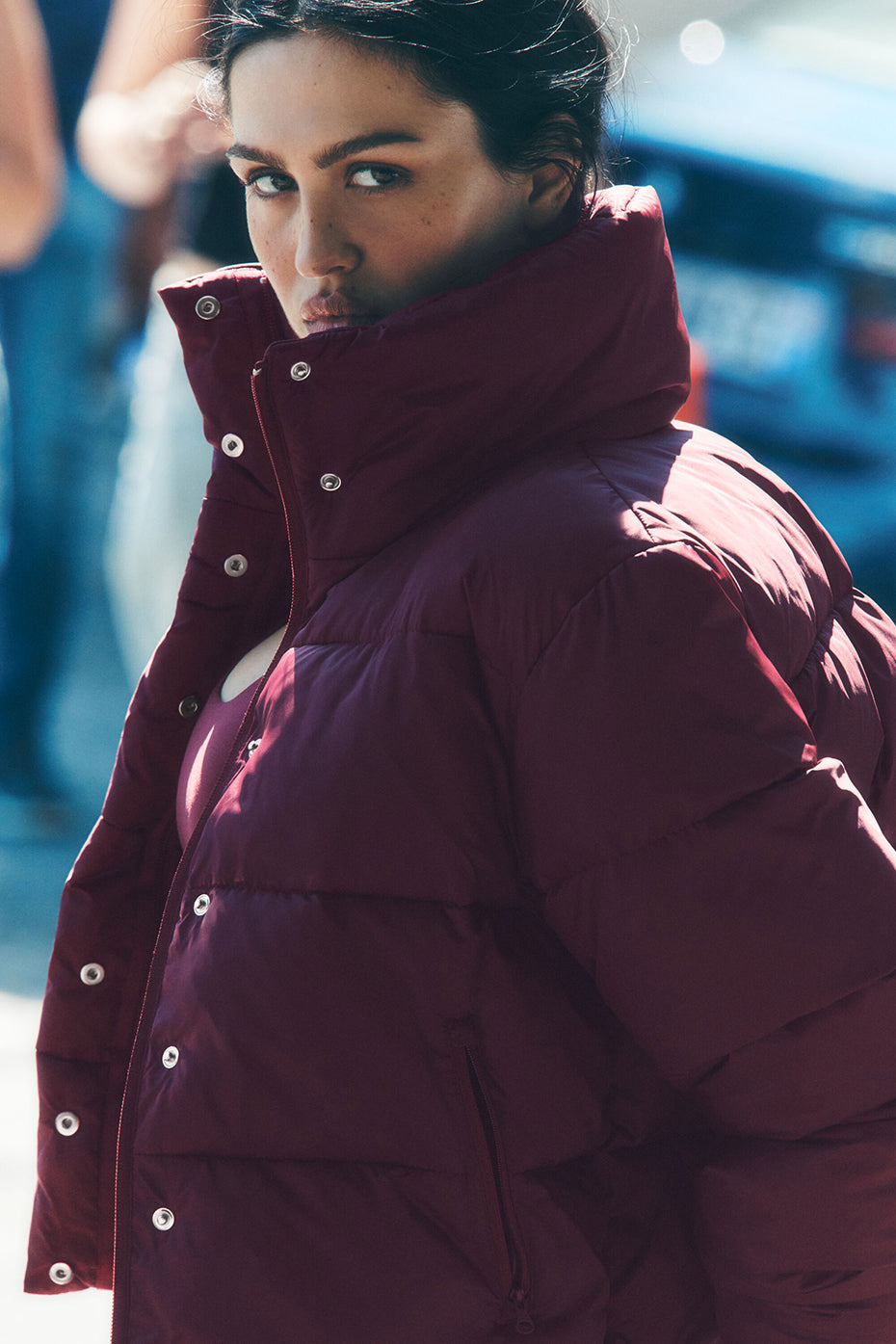 Goldrausch-Puffer - Burgund