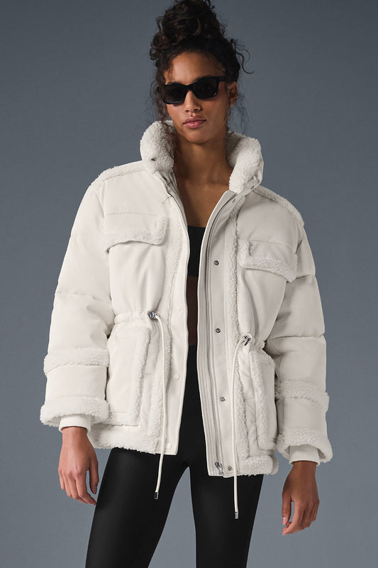 Ice Breaker Pufferjacke - Elfenbein