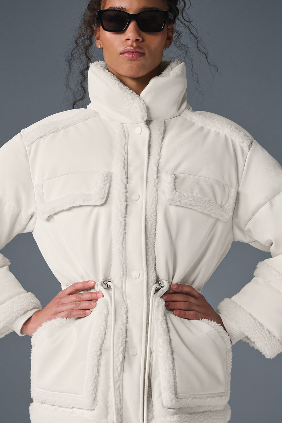 Ice Breaker Pufferjacke - Elfenbein