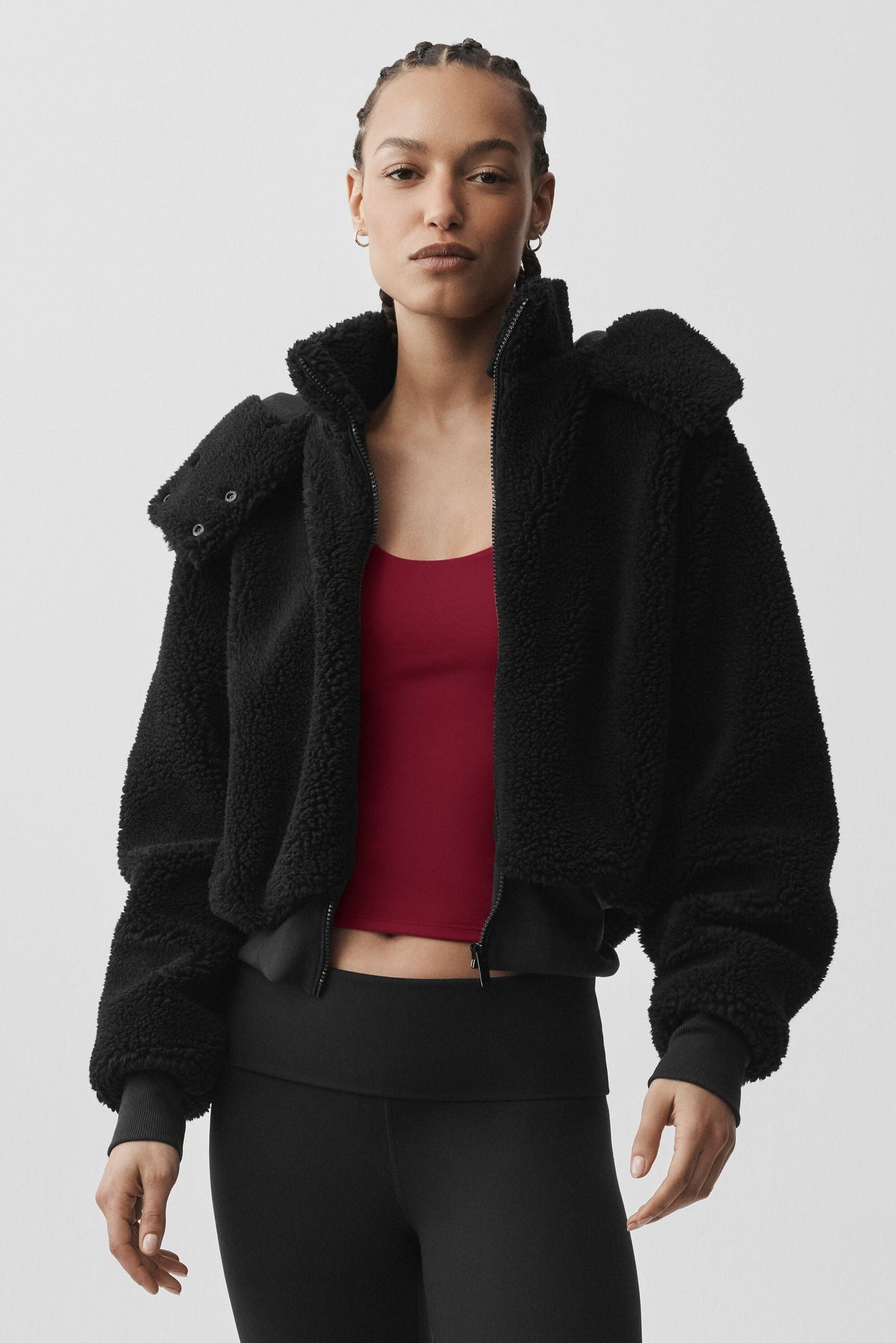 Foxy Sherpa Jacke - Schwarz