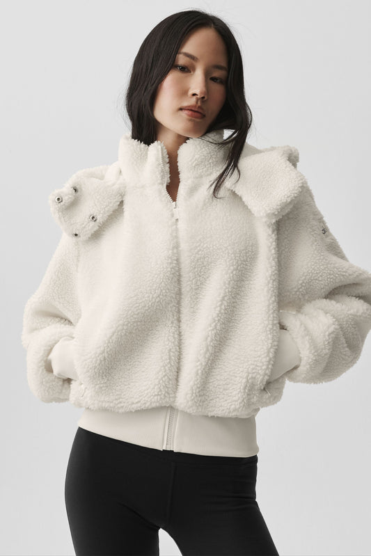 Foxy Sherpa-Jacke - Ivory