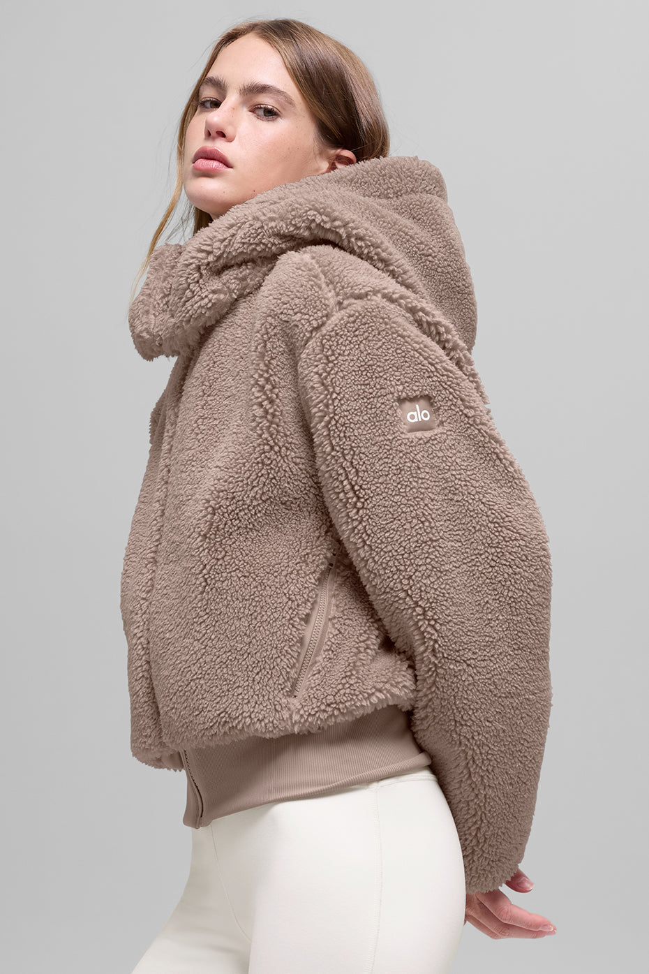Foxy Sherpa Jacke – Chai Latte