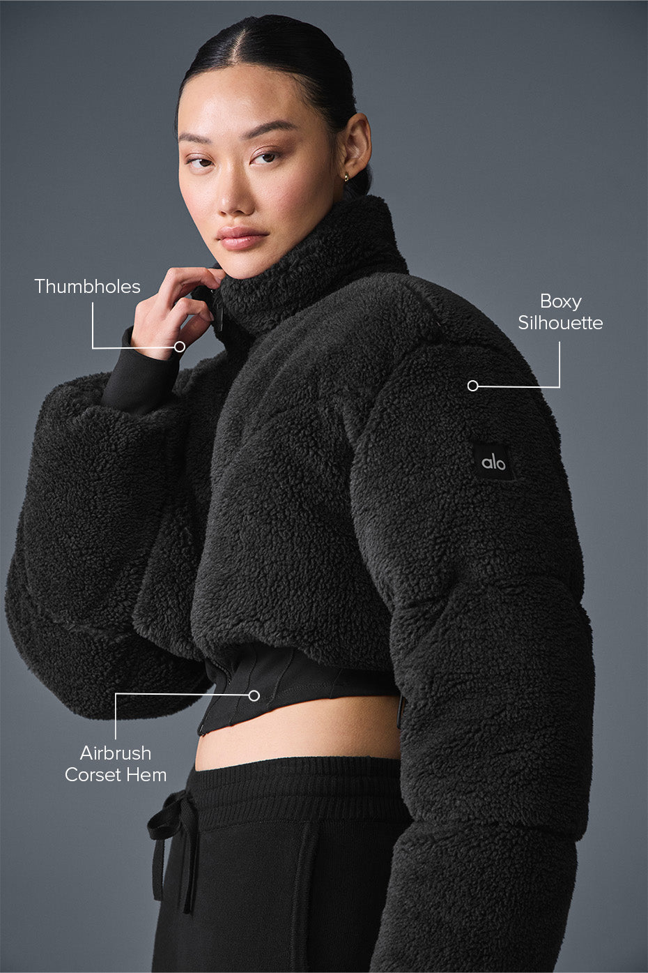 Sherpa Main Act Korsett-Puffer – Schwarz