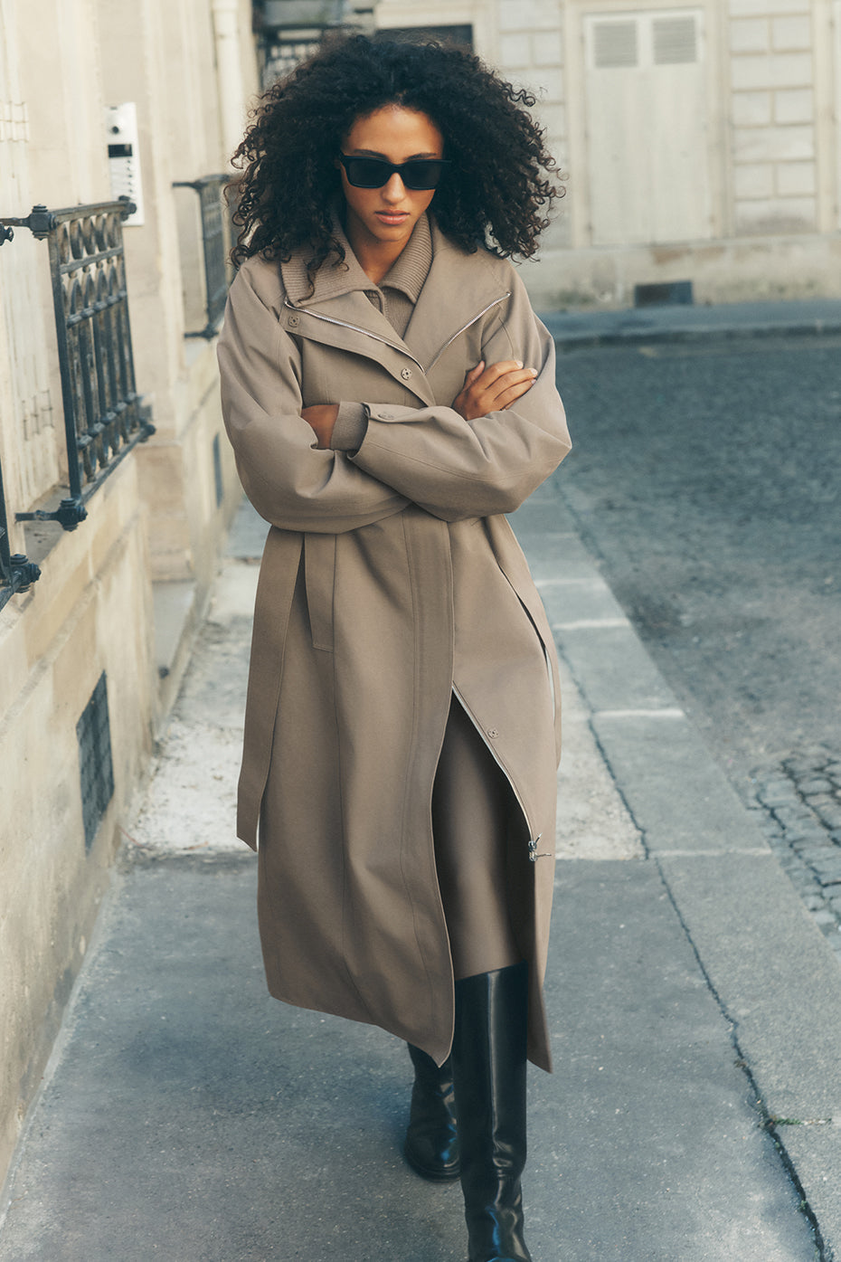 Journey Trenchcoat – Light Cocoa
