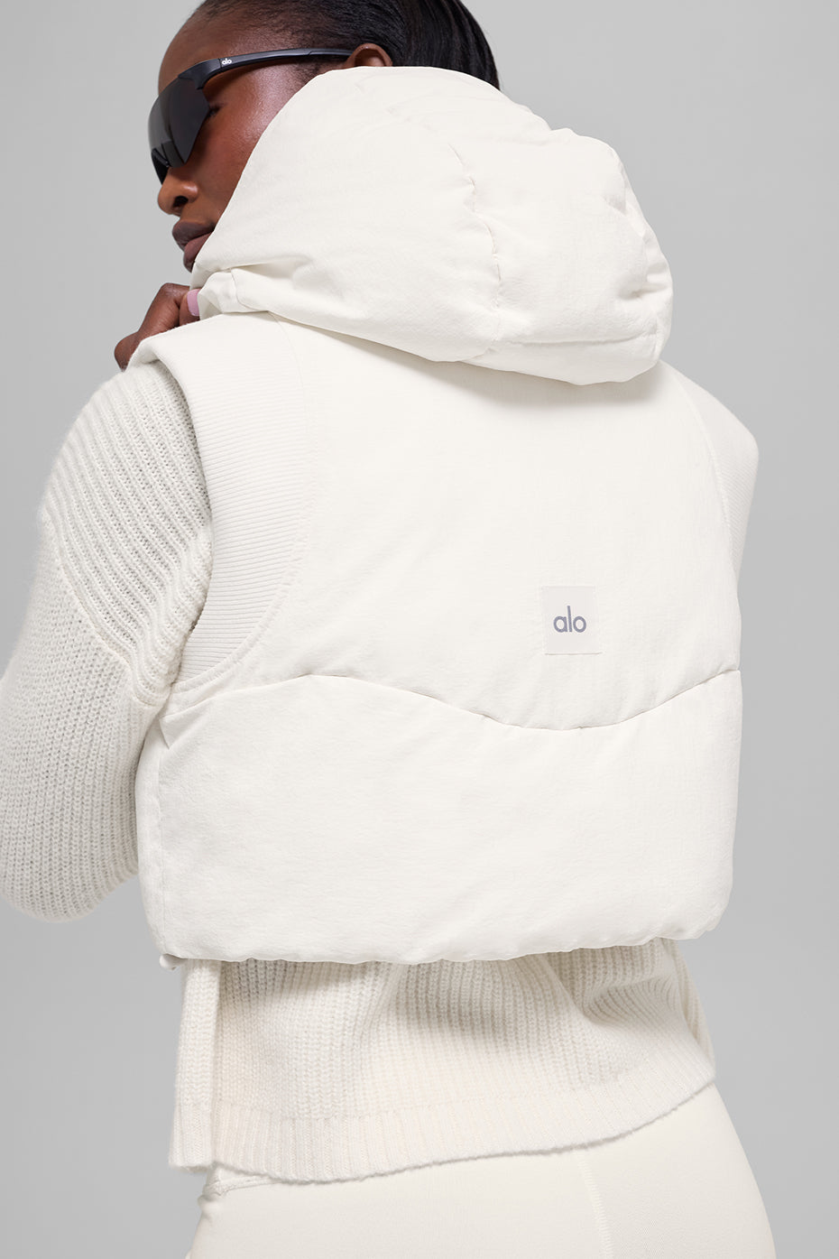 Fast Lane Puffer Vest - Ivory