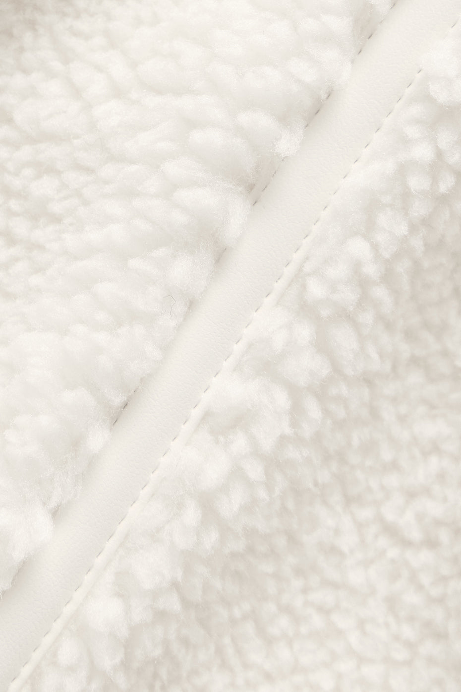 Sherpa Cropped Slope Side Jacke - Elfenbein