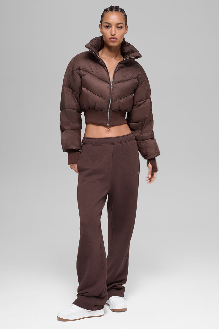 Kurze Daunenjacke Atmosphere – Brownstone