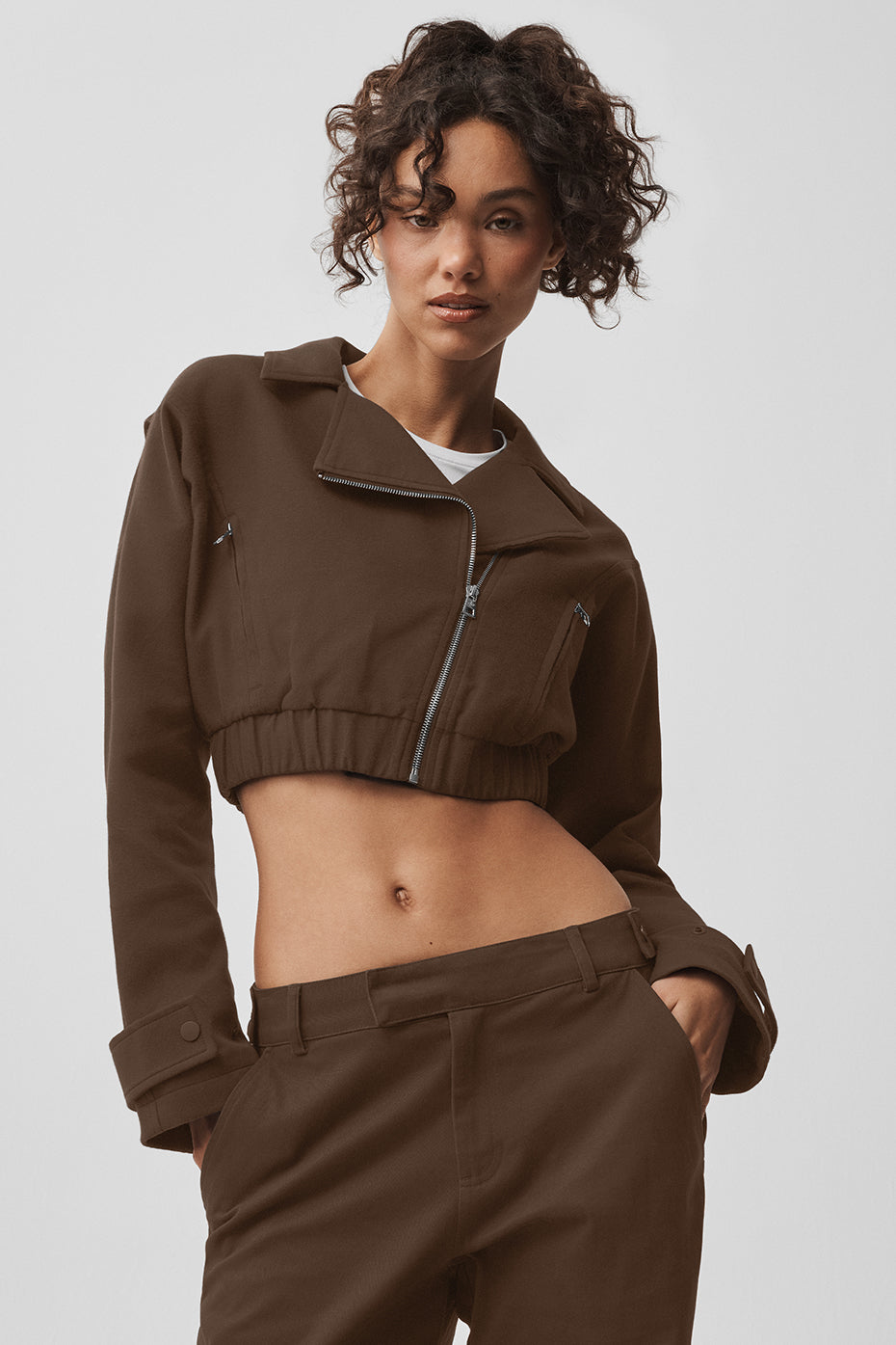 Kurze Cosmopolitan Jacke – Espresso