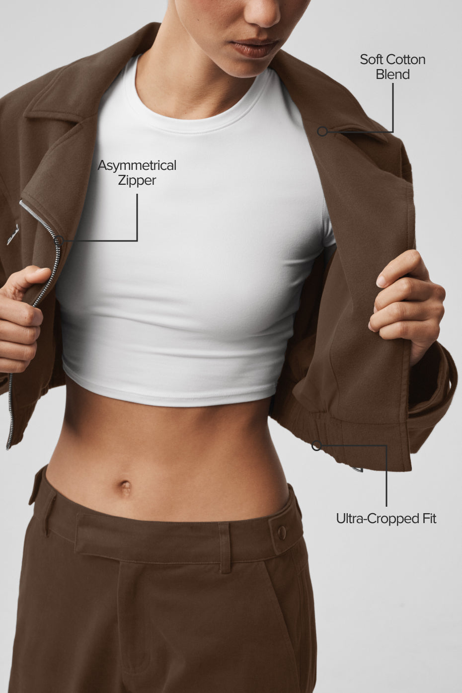 Kurze Cosmopolitan Jacke – Espresso