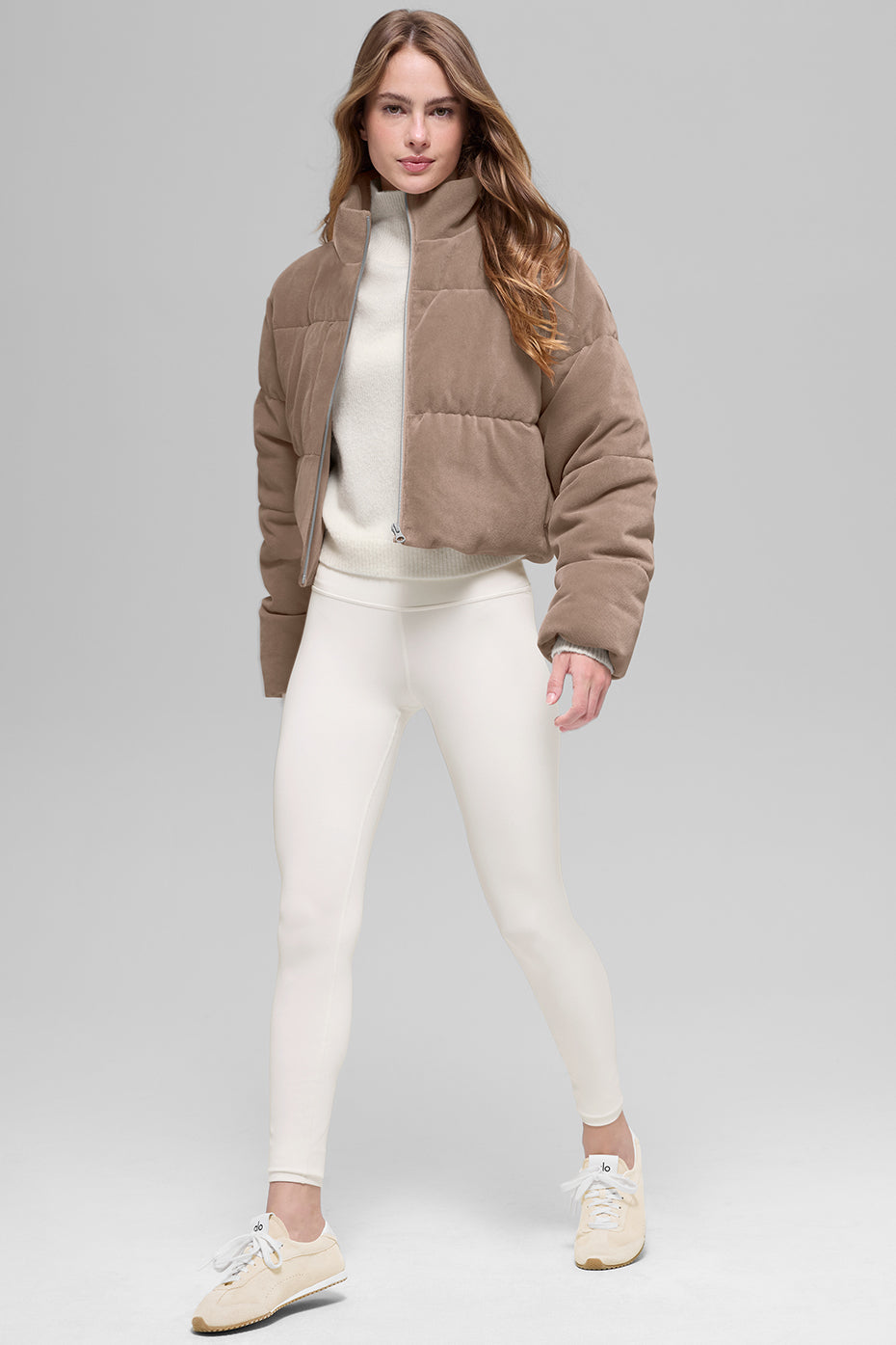 Micro Corduroy Dreamy Puffer - Chai Latte