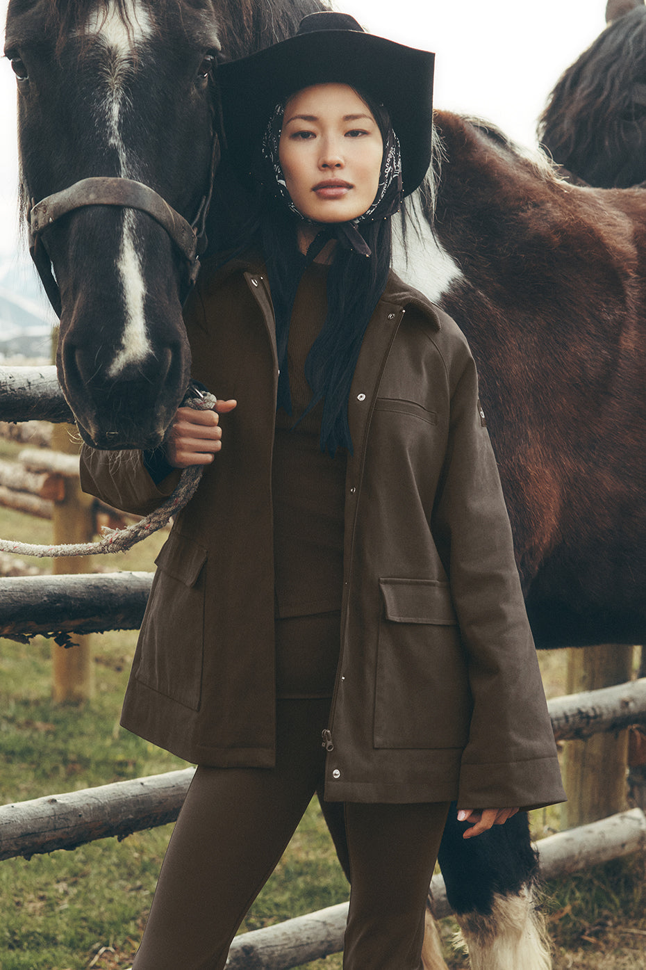 Twill-Barnjacke – Espresso