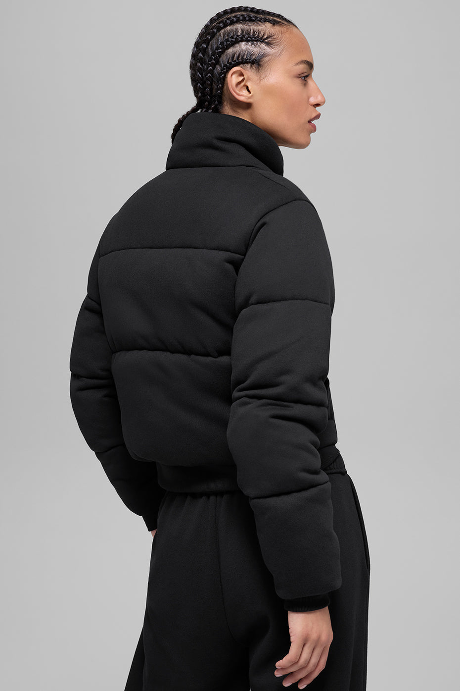 Sweatshirt-Puffer - Schwarz
