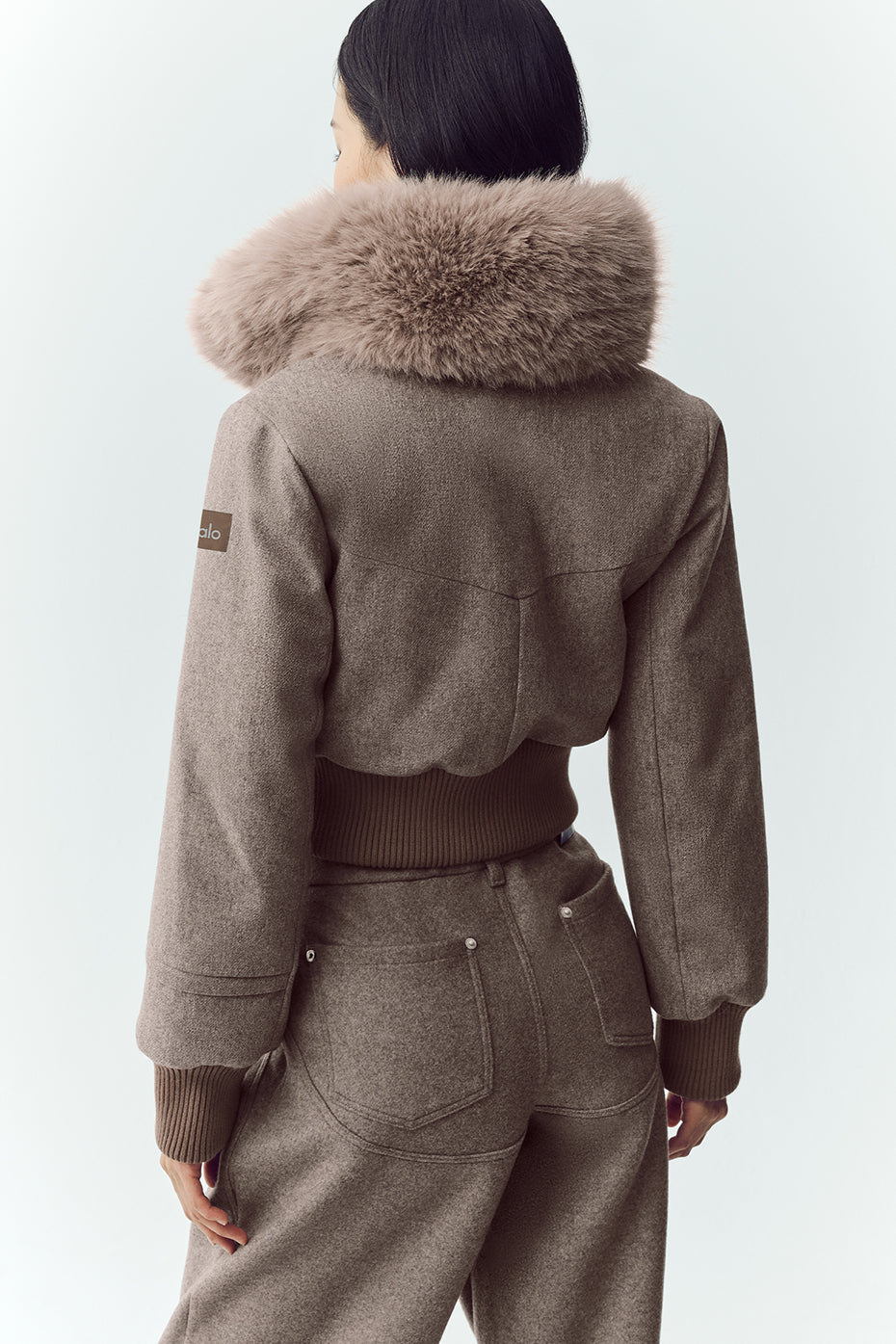 Wollmischgewebe Bunny Slope Jacke – Alpine Cocoa Heather